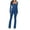Blue, variant on Fengqque Jumpers for Women with Clearance Overalls Casual Jumpsuits Plus Size Summer CasualBackless Bandage Long Sleeve Jumpsuit Solid Jumpsuits Wide Leg Pant