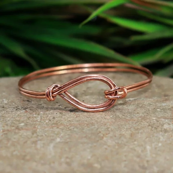 Pure Solid Copper Cuff Bracelet For Women and Men Arthritis Copper Bangle