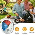 ZGBY 2pc 2" Thermostat Thermometer Gauge Cooking BBQ Grill Smoker Pit