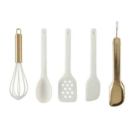 Cook with Color 5-Piece Mini Silicone Utensil Set – Durable & Nonstick Safe