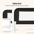thumbnail image 2 of Dream On Me Mesh Security Bed Rails, Double Pack, Black, 2 of 6
