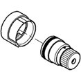 thumbnail image 2 of Grohe 47167000 Stop Ring with Regulating Nut, 2 of 4