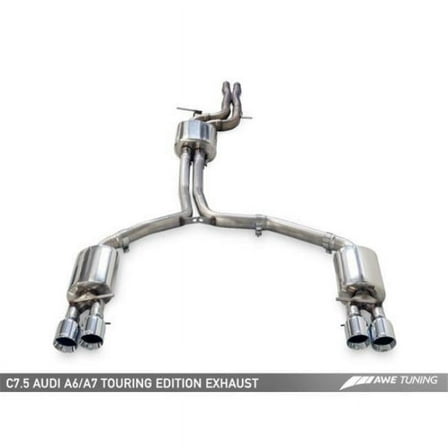AWE Tuning Audi C7.5 A7 3.0T Touring Edition Exhaust with Quad Outlet Diamond Black Tips