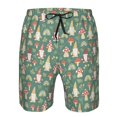 thumbnail image 3 of Salouo Mushrooms Gnome Pattern Swim Trunks for Men,Men's Hawaiian Bathing Suit Swimsuits Quick Dry Swimming Board Shorts Beach Shorts with Pockets-XX-Large, 3 of 6