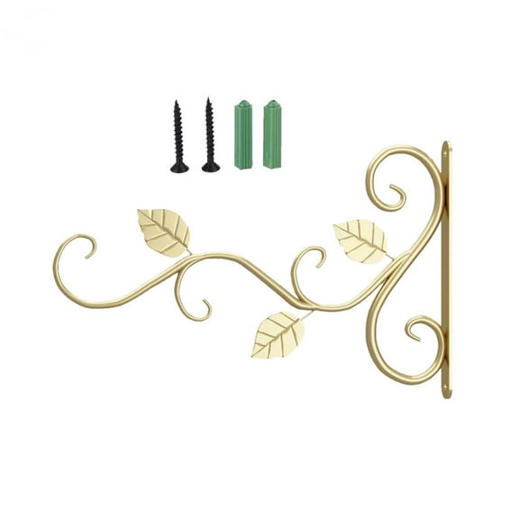 EQWLJWE Iron Metal Wall Bracket Rustic Hook Plant Hanger