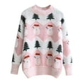 thumbnail image 1 of EGNMCR Pull Col Rond pour Femmes, Pull Décontracté Mode à Manches Longues Tricoté, 1 of 5
