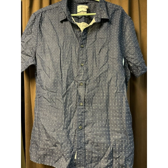 GoodieFellow mens button down shirt blue large standard fit