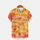 thumbnail image 1 of Blusa y camisa de manga corta con cuello vuelto Camisa casual para hombre Camisa de bolos vintage de manga corta Camisas de verano de playa cubana Camisa abotonada Blusa de poliéster para hombre, 1 of 5