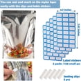 thumbnail image 2 of 100-count resealable large Mylar food storage bags, 6.3 inches by 9.5 inches stand-up bags, bulk resealable odor-proof aluminum foil silver bags with clear window kitchen storage edible packaging, 2 of 5