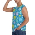 thumbnail image 3 of KLL Starfish Print Workout Tank Tops Gym Sleeveless Fitness Muscle Tee-Small, 3 of 7