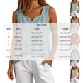 thumbnail image 3 of IUYRTFE Women V Neck Sleeveless Tank Top Loose Fit Casual Summer Blouse, 3 of 5