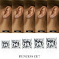 thumbnail image 3 of TINGN 5 Pairs Stud Earrings Set for WomenPrincess Cut Cubic Zirconia Hypoallergenic Stud Earrings for Women, 3 of 7