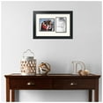 thumbnail image 2 of ArtToFrames Collage Photo Picture Frame with 1 - 5x6, 4x6" Openings, Framed in Black with Chantilly and Black Mats (CDM-3926-1112), 2 of 8