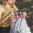 thumbnail image 5 of FORMRS 13-13.3 inch Laptop Sleeve Case Soft Carrying Quilted Computer Bag Cover, Red Teal Stripes, 5 of 7