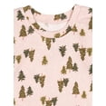 thumbnail image 5 of Modern Moments by Gerber Toddler Neutral Supper Soft Hacci Tight Fitting Christmas Pajama Set, 2-Piece, Sizes 12M-5T, 5 of 11