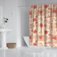 thumbnail image 2 of Pioneer Flower Floral Print Pattern Shower Curtain 84"x72", Bathroom Decorative Shower Curtain Set with 12 Hooks, Waterproof Washable, 2 of 6