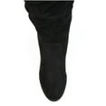 thumbnail image 5 of Journee Womens Kaison Stacked Heel Over The Knee Boots, Widths Available, 5 of 10