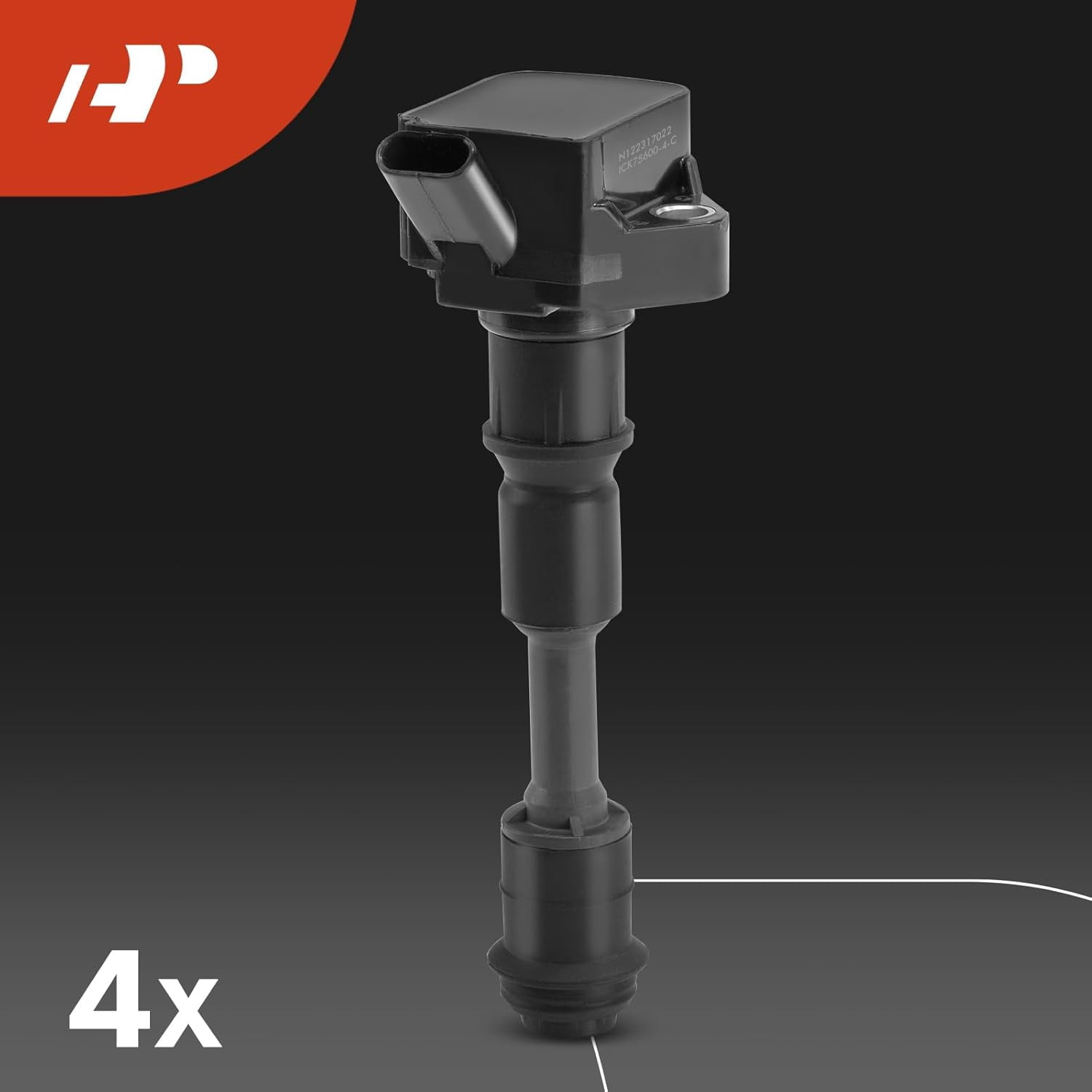 A-Premium Set of 4 Ignition Coil Pack and Iridium Spark Plugs Compatible with Volvo XC60 2015-2020, XC90 2016-2020, S60 2015-2020, XC40 2019-2020, S80 2016, S90 2017-2020, V60, V90, XC70, 2.0L