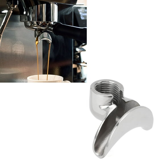 Espresso Portafilter, Double Portafilter Spout Semi Automatic Espresso Machine Replacement Parts 2 Ways Spout for Portafilter Barista Coffee Machine Accessory Infuser
