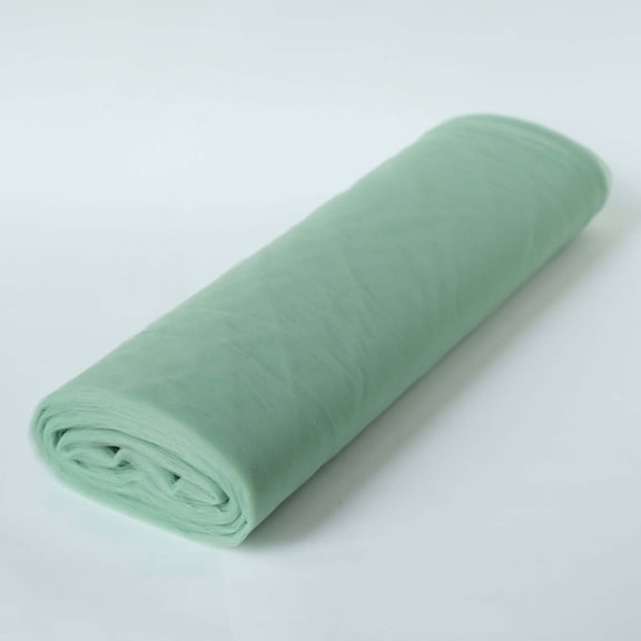 Efavormart 108" x 50 yards Extra Large Soft Wedding Tulle For Party Decorations Banquet Event Sewing DIY Crafts Fabrics - Sage Green