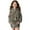 Camo Tree Leaves, variant on Dark Clouds with Lightning Print Girls Hoodies Fleece Sweatshirts Hoodie Dress Long Sleeve Cozy lightweight Pullover Tops with Pocket Kids Warm Outwear for 9-10 Years