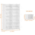 thumbnail image 3 of Organizador de zapatos HOMIDEC de 8 niveles para armario, 32 pares, metal blanco, 3 of 9