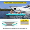 thumbnail image 2 of Inflatable Floating Dock 8 x 6 ft, Gym Mat, Water Platform Swim Deck w/Non-Slip Surface,Floating Mat for Pool Beach Ocean Outdoor, 2 of 10