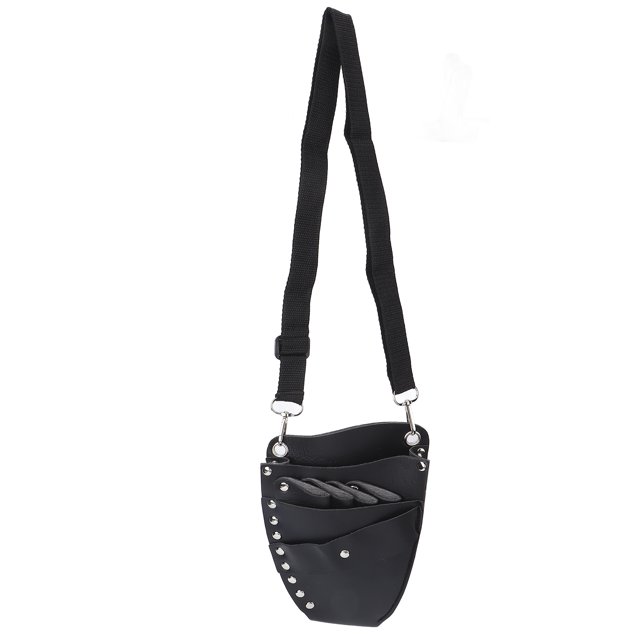 Shear Holster, Faux Leather Material Buckle Design Scissor Pouch Small Portable Textured Appearance For Hairdressing Salon ANGGREK Scissor Pouch