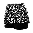 thumbnail image 5 of ibiyuan Boho Skirts For Women Womens Mini Skirt Skorts Flowy High Waisted Ruffle Tiered Casual Summer Beach Short Skirts Built-in Shorts 2026, 5 of 7
