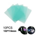 thumbnail image 1 of BTOER 10PCS Welding Protective Lens PC Plastic Plate Cover Green Clear Screens Welding Helmet Welding Filter, 1 of 8