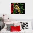 thumbnail image 5 of Nawypu Rasta Lion Jamaican Dreadlocks Canvas Wall Art Picture Print, 5 of 6