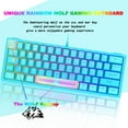 thumbnail image 6 of ZIYOULANG K61 60% Gaming Keyboard, Compact RGB Backlit Wired Waterproof, for PS4 XBOX PC Laptop Mac, 6 of 9