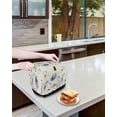 thumbnail image 3 of Spring Blue Floral Toaster Cover 4 Slice, Large Kitchen Appliance Covers, Vintage Garden Wildflowers Botanical Toaster Oven Cover with Loop, Bread Machine Cover Polyester Dust Cover Protection, 3 of 4