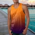 thumbnail image 2 of NOLDARES Mens Workout Tank Tops Soft Gym Muscle Shirt Sleeveless Classic T Shirts(Orange,XL), 2 of 6