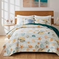 thumbnail image 2 of Greenland Home Kona Cotton-Rich Coastal Quilt Set, 3-Piece King/Cal King, 2 of 8