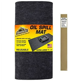 LINLA Premium Absorbent Oil Mat Contains Liquid Garage Floor Mat 8.5'x  6.6', Reusable, Washable, Protects Floor, Driveway Surface, Shop,Parking