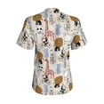 thumbnail image 3 of Uemuo Hand Drawn Animals Printed Women's Classic V-Neck T-Shirt - Soft, Breathable, Moisture-Wicking, Perfect for Casual, Office, Travel, and Everyday Wear-XX-Large, 3 of 5