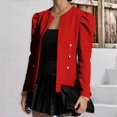 thumbnail image 2 of BangWanChi Sweatshirt Blazer Jacket Women Fashion Women's Color Long Sleeve Slim Tops Blouse Suit Outwear, 2 of 5