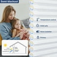 thumbnail image 6 of Keego Cordless Cellular Shade for Windows Insulated Mini Blinds for Room Darkening Light Filtering White, 52"W x 60"H, 6 of 8