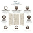 thumbnail image 3 of Transolid Swk363672 Saramar 36" W X 36" D X 72" H Three Panel Shower Wall Kit - Sand Creme, 3 of 7
