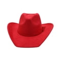 thumbnail image 4 of SRZYMJ Western Cowboy Hat for Women Men Small Short Wide Brim Beach Cowgirls Cattleman Cowboys Hats, 4 of 4