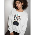 thumbnail image 2 of Beauty Cosmetics Sweatshirt Women -SPIdeals Designs, Female x-Large, 2 of 4