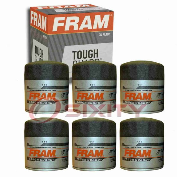 6 pc FRAM TG3387A Tough Guard Engine Oil Filters for 234092 9J-0750 H36011 L876 PF926 Oil Change Lubricant Filters