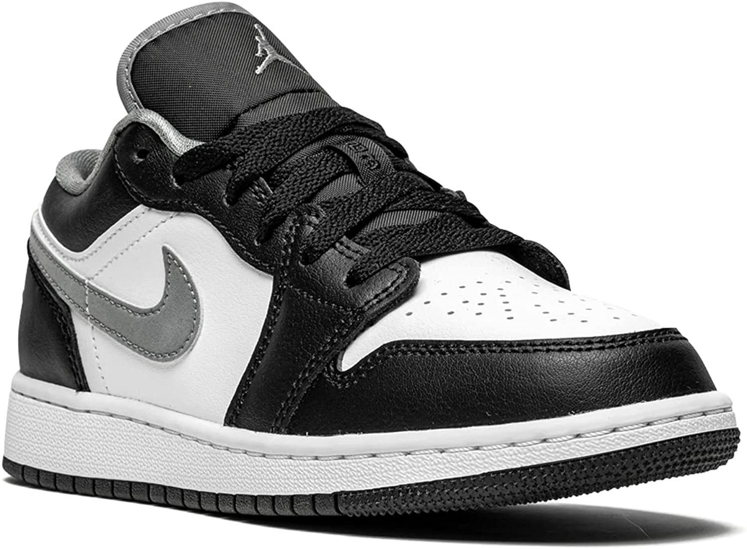 Men's Jordan 1 Low Black/Particle Grey-White (553558 040) - 8.5
