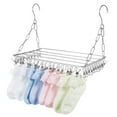thumbnail image 5 of FUEENIRVA Stainless Steel Clothes Drying Rack Drying Rack Clothing Silver 1Set, 5 of 7