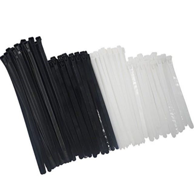 reusable releasable adjustable nylon cable zip ties 100 pack 6+8(small