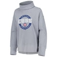 thumbnail image 2 of Women's Levelwear Heather Gray Chicago Cubs Sunset Farm Team Pullover Sweatshirt, 2 of 3