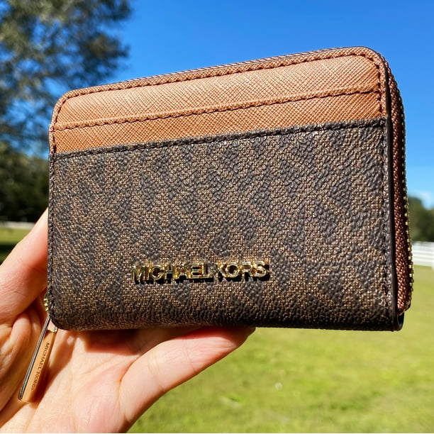 Michael Kors Jet Set Travel Small Zip Around Card Case Wallet