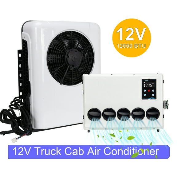 12V 12000 BTU Truck Cab Air Conditioner Split AC for Bus RV Caravan Semi Trucks