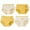 Yellow, variant on lnmuld 4PCS Toddler Girl Cotton Boxer Briefs Cartoon Rainbow Print Underwear Shorts Set for Kids and Babies Size:2XL